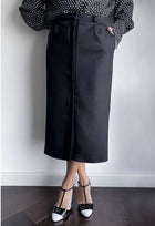 CRIDA Orio Pencil Wool Skirt - Black