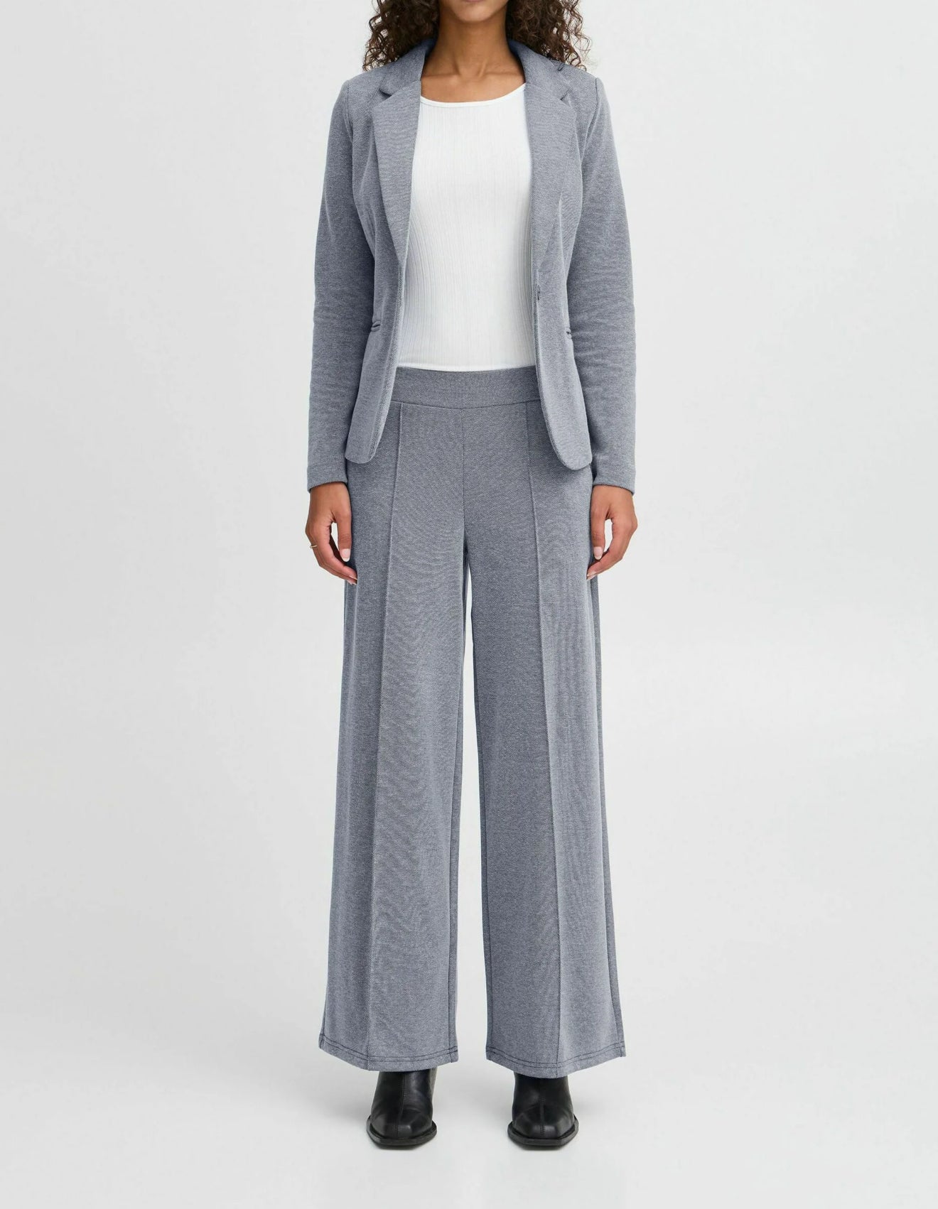 ICHI Kate Trousers - Medieval Blue