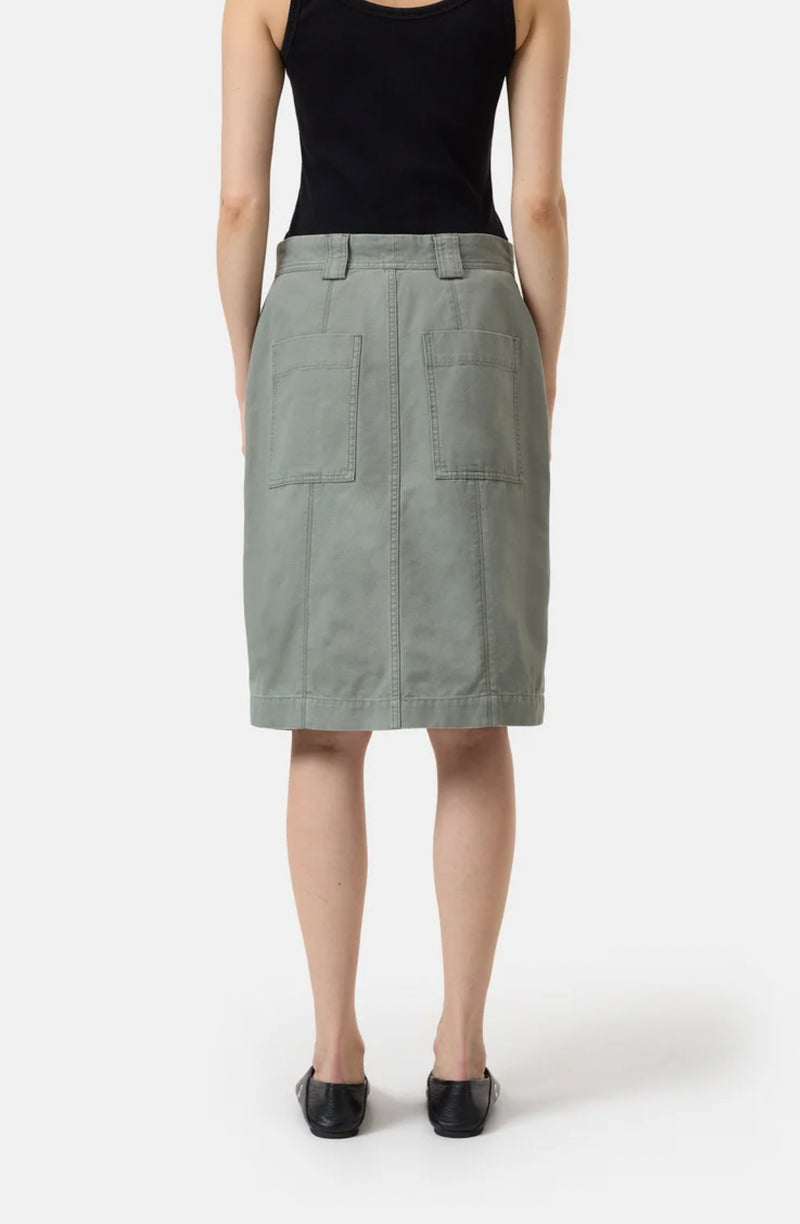 Closed Utility Skirt - Faded Green