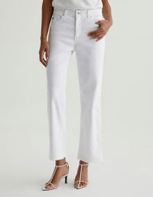 AG Jeans Brinley Mid-Rise Straight - Gallery White