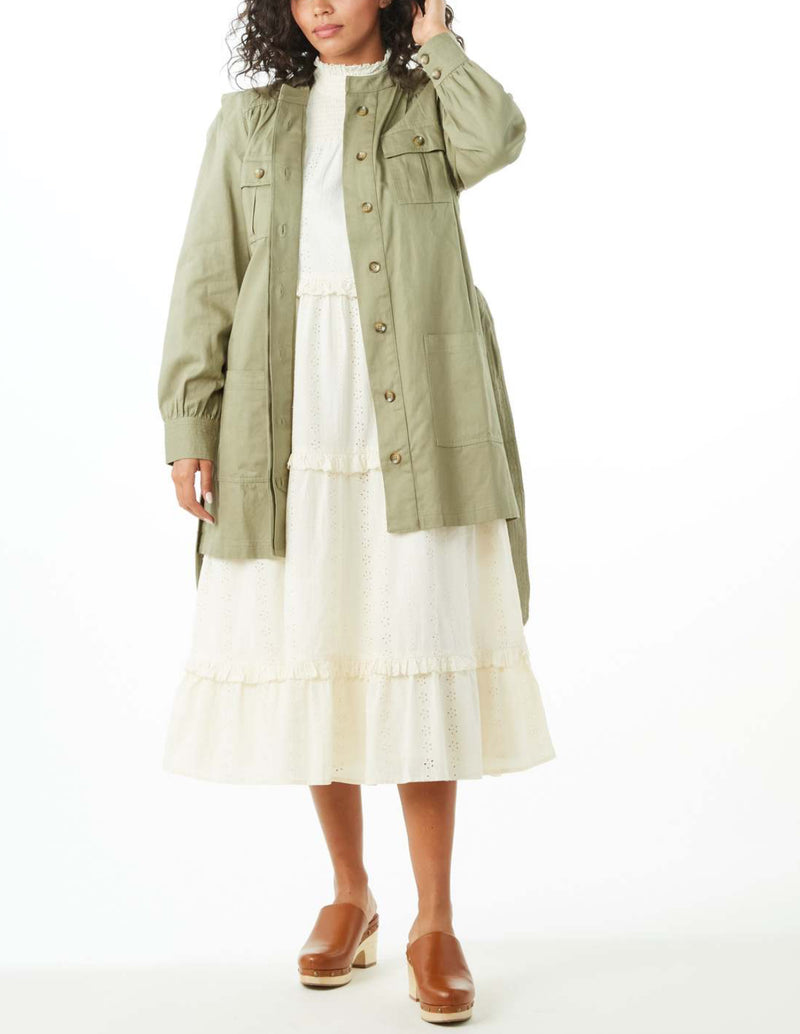 Cleobella Nolan Army Green Utility Jacket