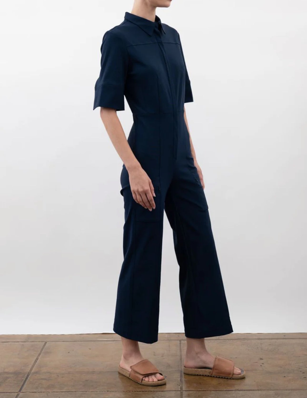 Elaine Kim Tech Stretch Cropped Utility Jumpsuit - Vancouver