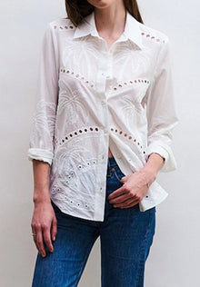 Le Superbe Corrines Ex BF Shirt - Pure White