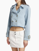 Generation Love Camila Denim Trench - Blue