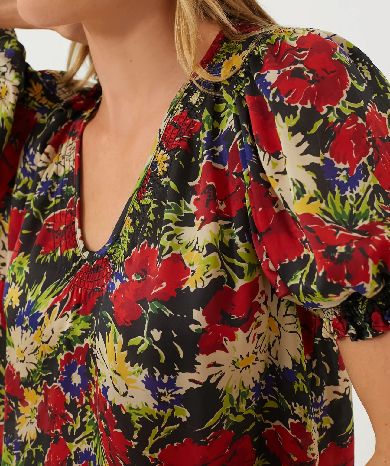 The Great. The Ponder Top - Hidden Garden Floral