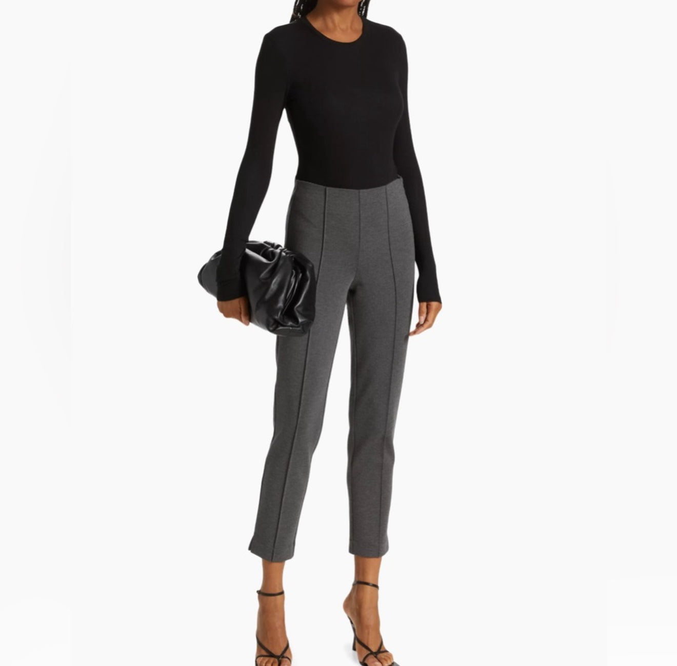 ATM Stretch Ponte Pants - Heather Charcoal