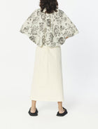 MUSE by Another [Archive] Frayed Midi Skirt - Off White