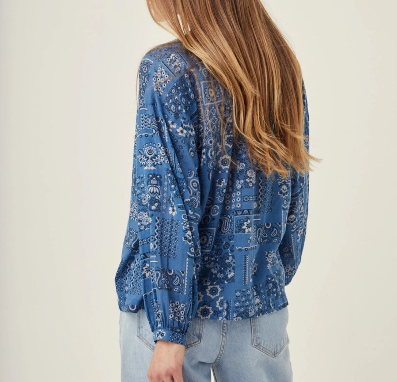 Overlover Amalfi Bandana Top - Blue