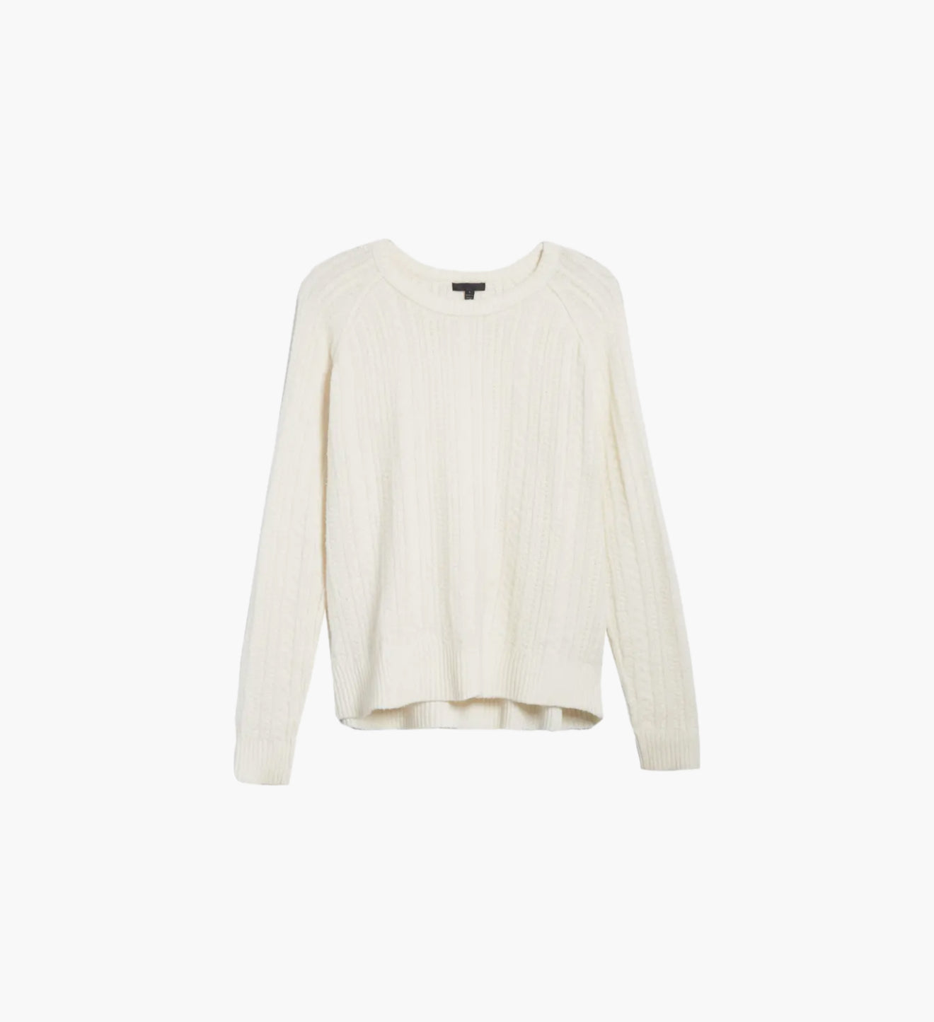 ATM Cabled Crewneck Sweater - Ivory