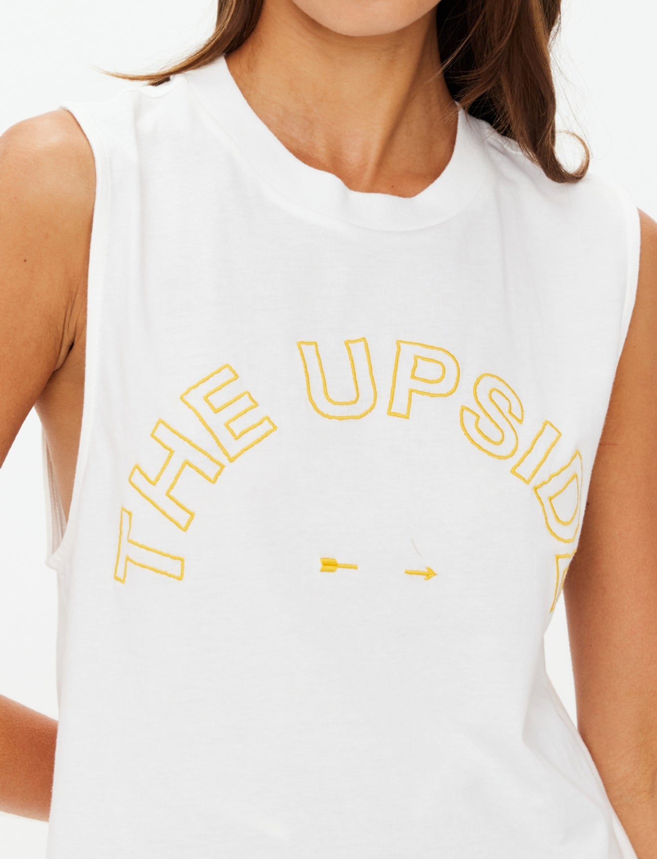 The Upside Dawson Logo Tank Top - White