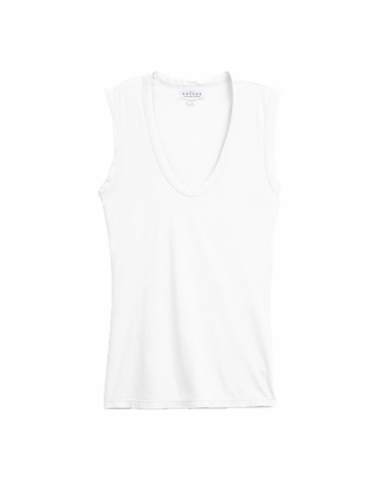 Velvet by Graham & Spencer Estina Tank Top - White