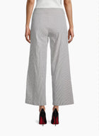 Avenue Montaigne Alex Seersucker Wide-Leg Pants