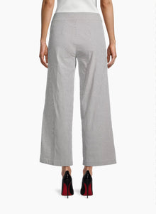 Avenue Montaigne Alex Seersucker Wide-Leg Pants