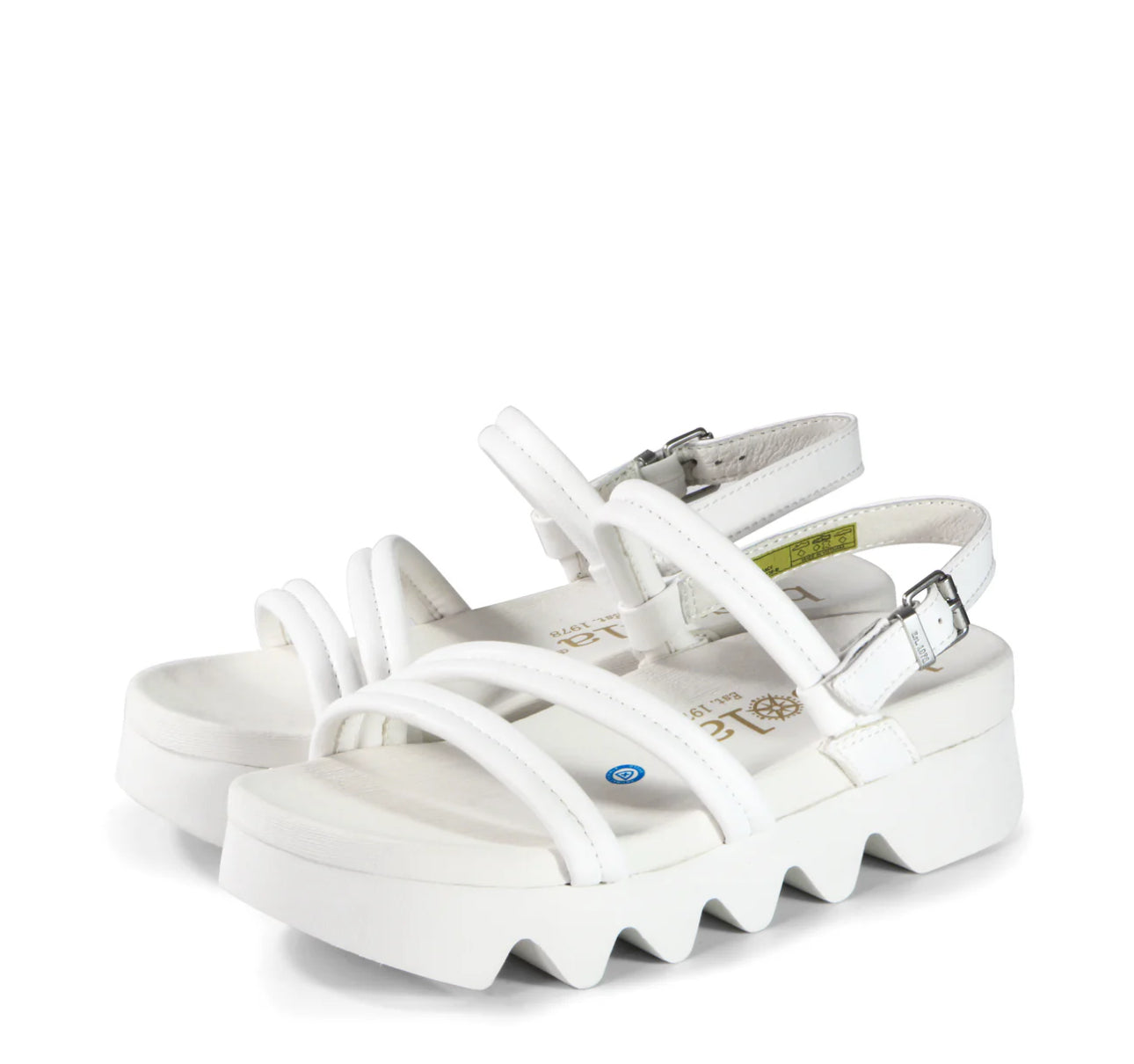 bussola Capri Strappy Sandals (Bianco)