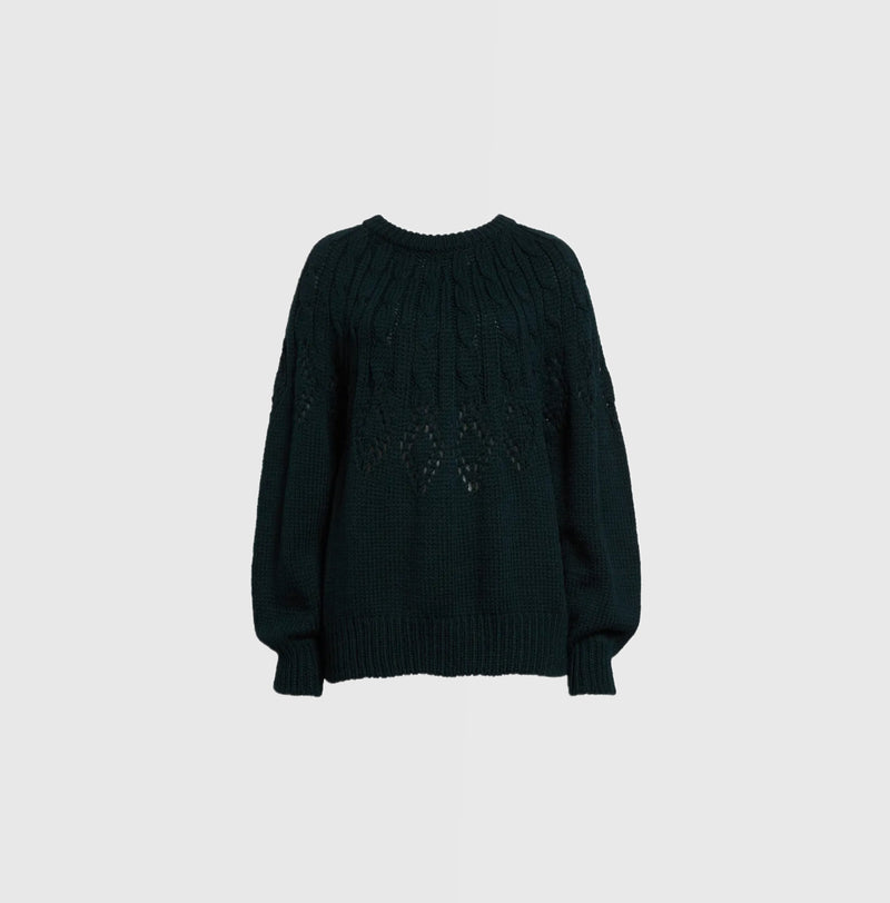A.L.C. Montie Sweater - Deep Emerald