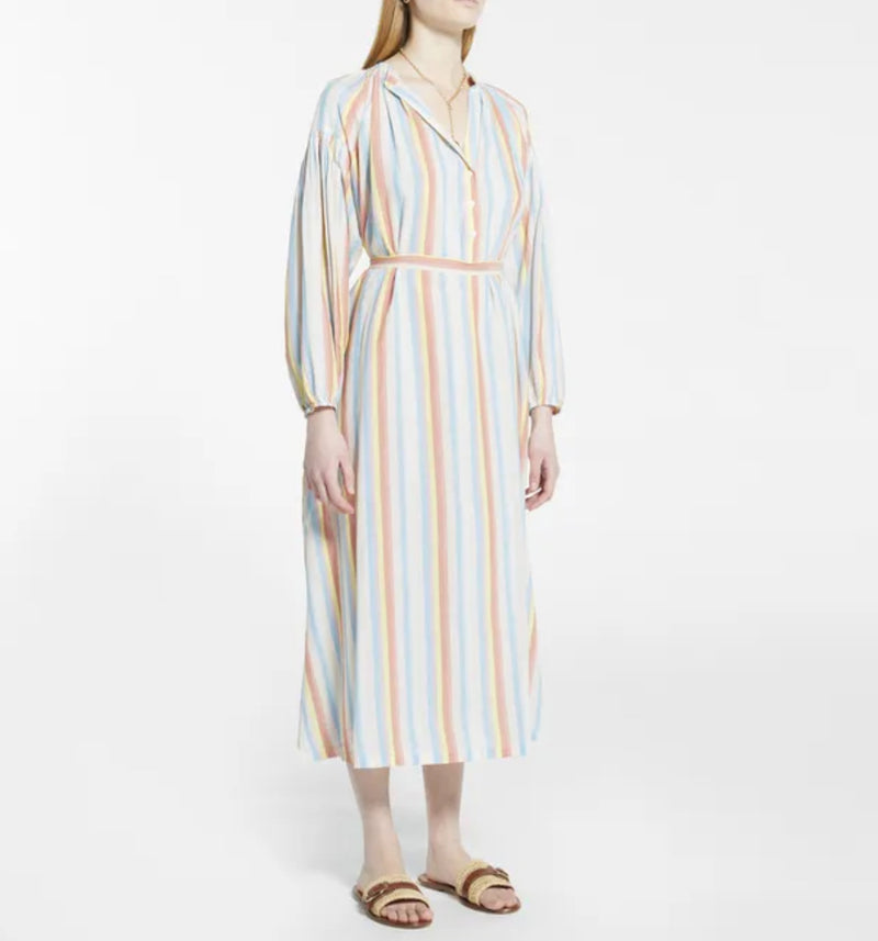 Vanessa Bruno Nazaria Striped Midi Dress