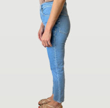 Re/Done 90s Ultra High Rise Ankle Crop - Blue Stone
