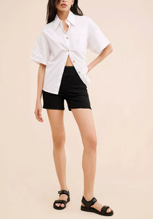 Frame Jetset High Rise Shorts - Black