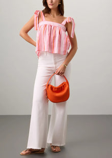 Blockprints Emma Tank - Barbie Pink/Ferarri Red
