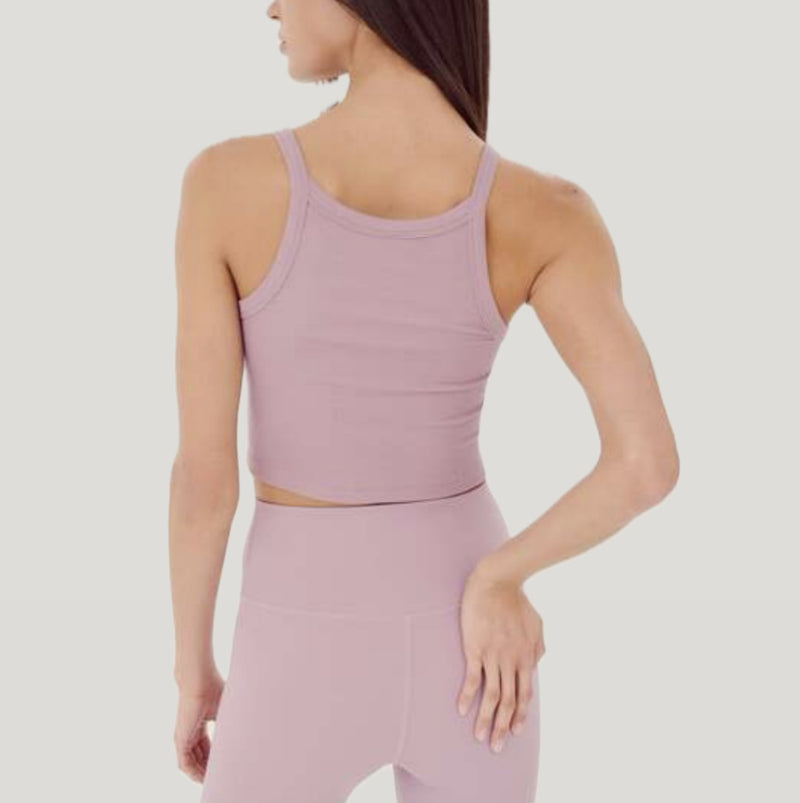 Splits59 Charlie Rib Crop - Blush