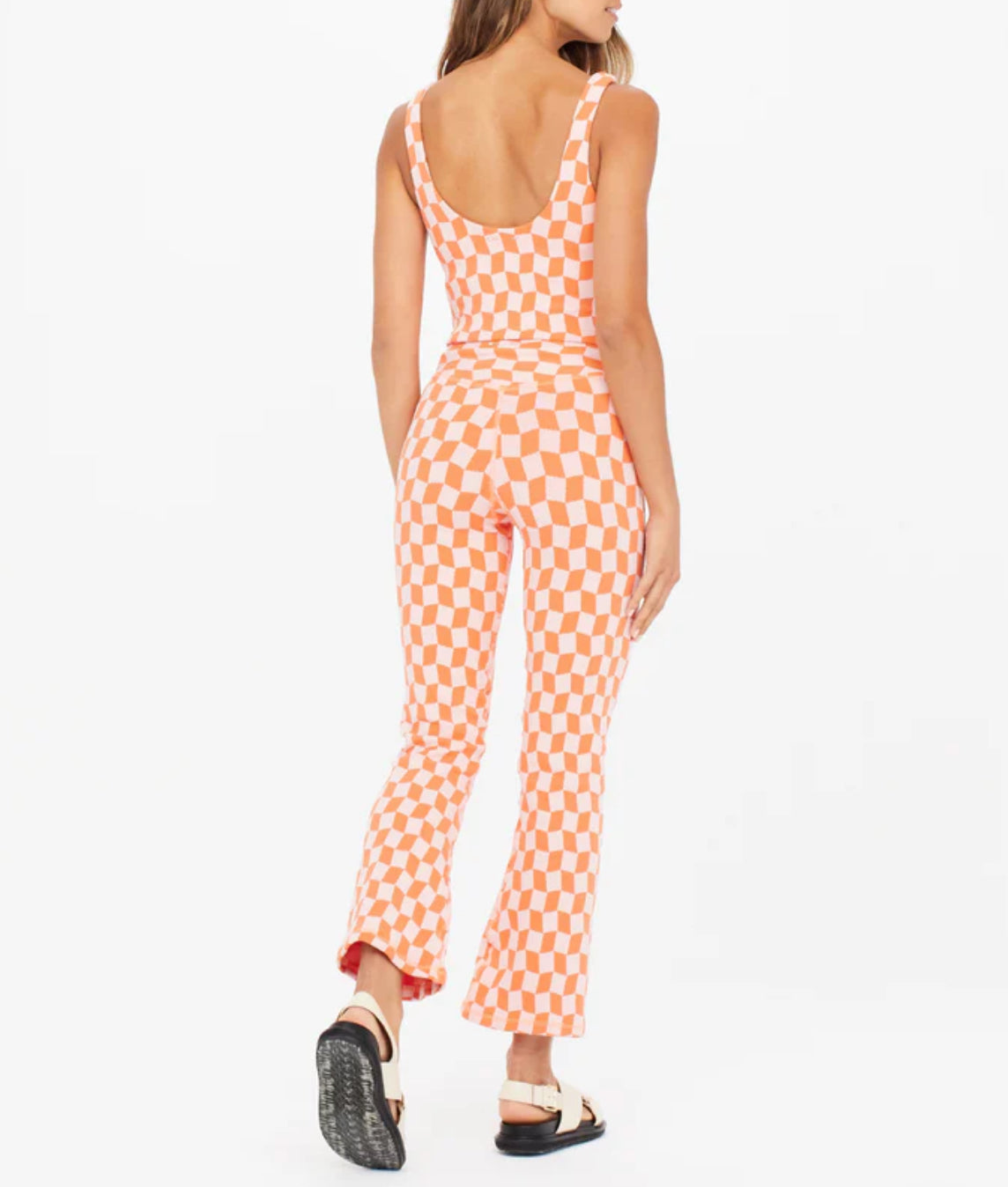 The Upside Yosemite Thia Flare Pant - Nectarine Petal