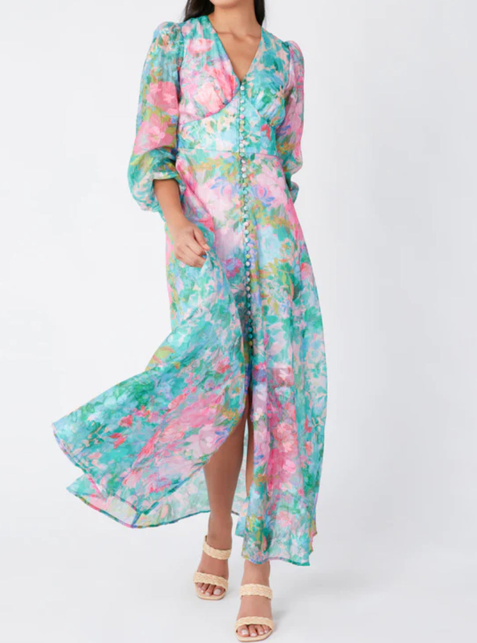 Abbey Glass Brooke Gown - Vivid Bloom