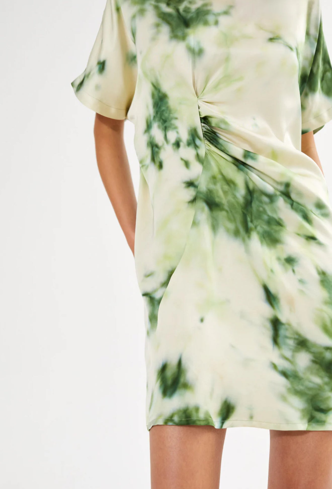 Rabens Saloner Inaz Fusion Dress - Green Combo
