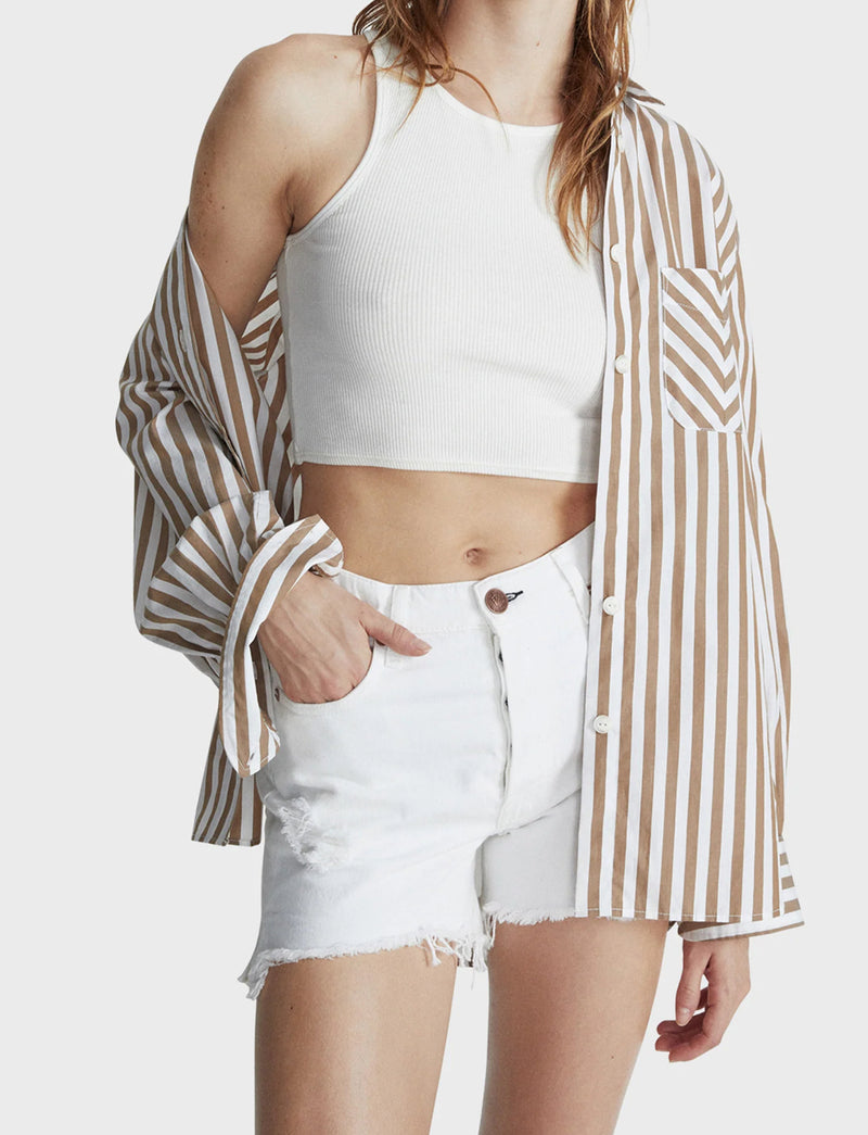 rag & bone Vintage Cut Off Jean Short - Optic White