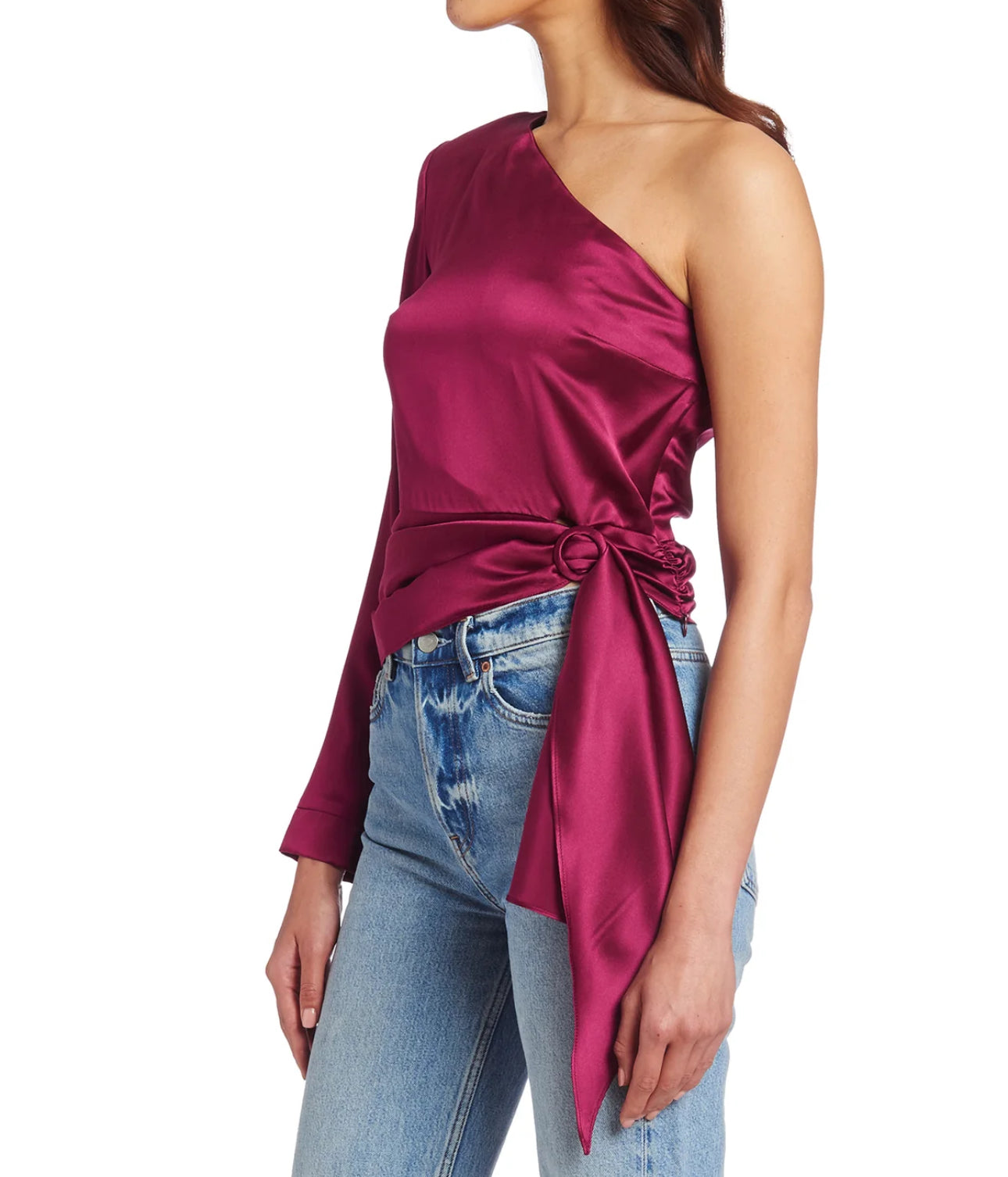 Amanda Uprichard Aubrianna Top - Aubergine