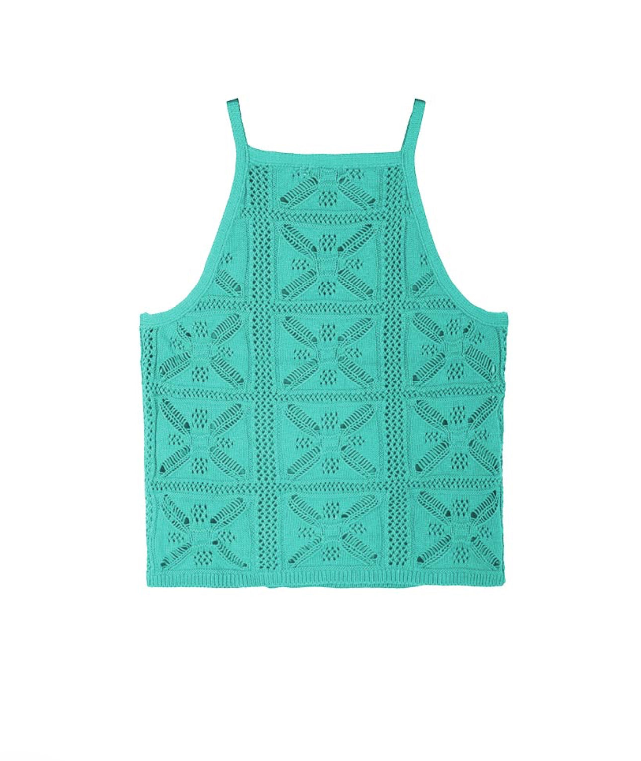 525 America Crotchet Halter Tank - Canyon