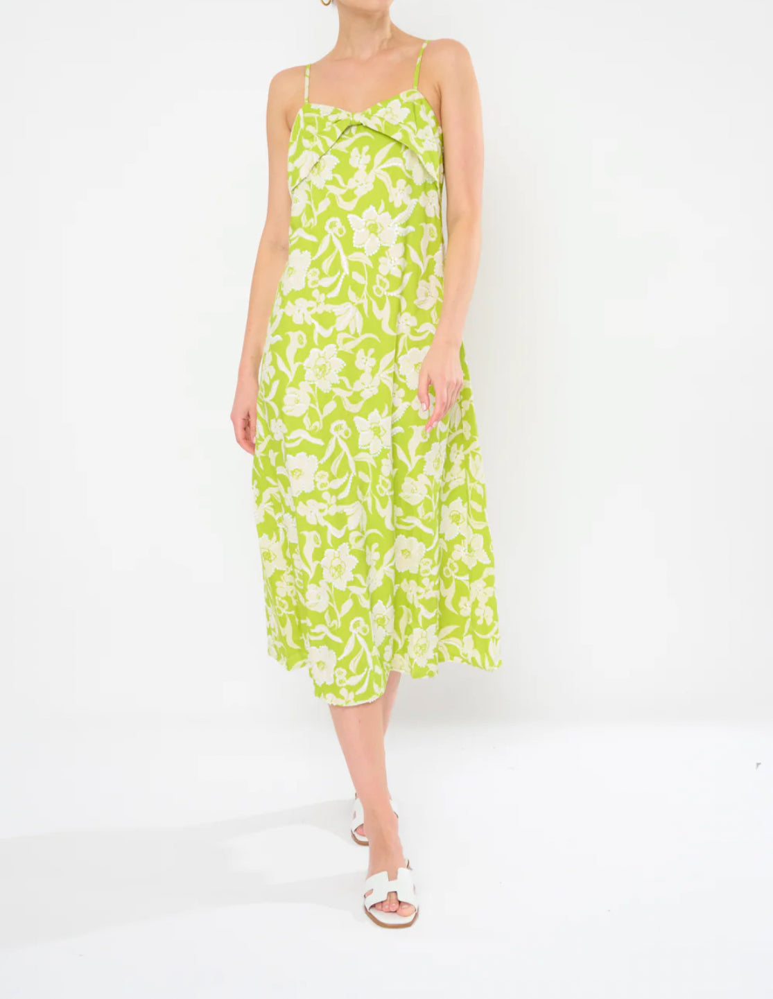 Flora Bea Kienna Dress - Cultured Pearl Green