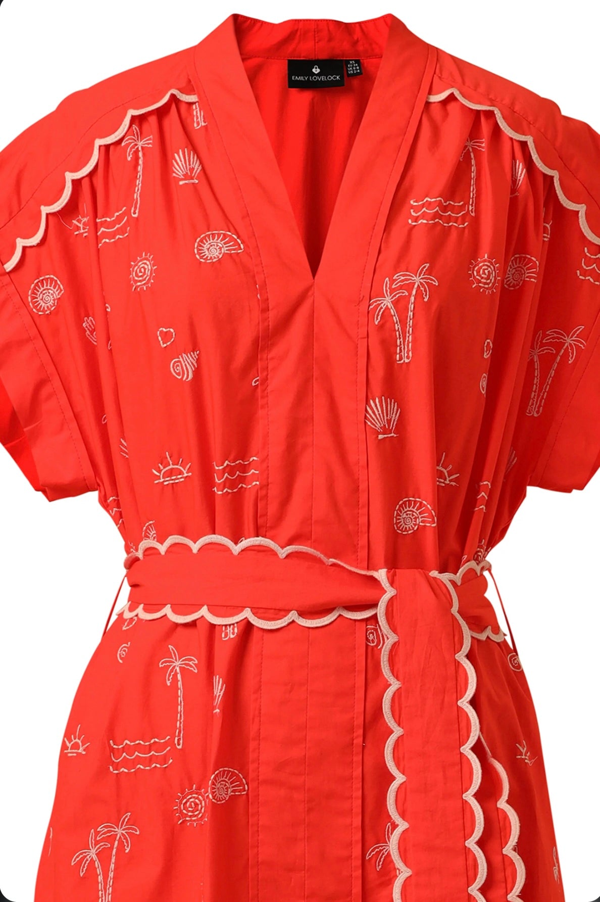 Emily Lovelock Adley Dress - Flame Scarlet