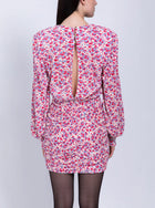 Sabina Musayev Capella Puff Sleeve Dress - Red Floral Multi