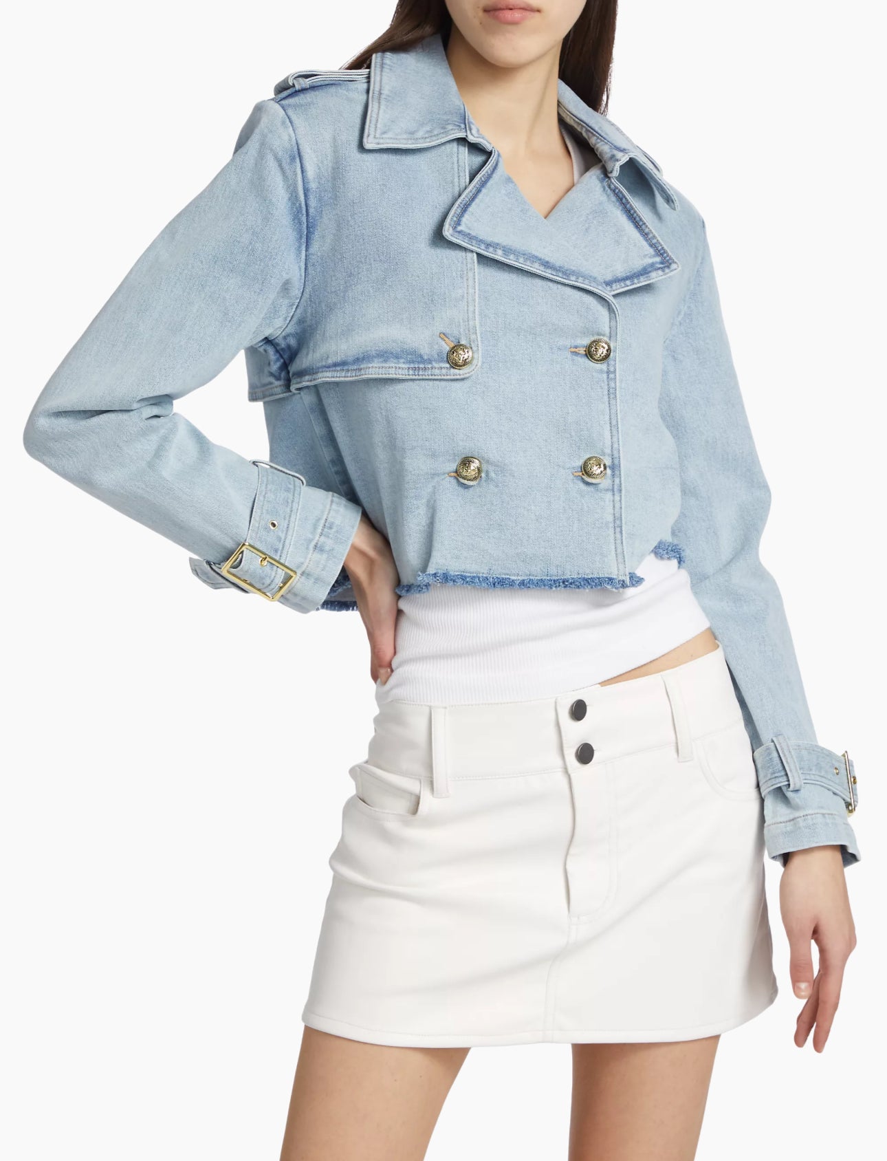 Generation Love Camila Denim Trench - Blue