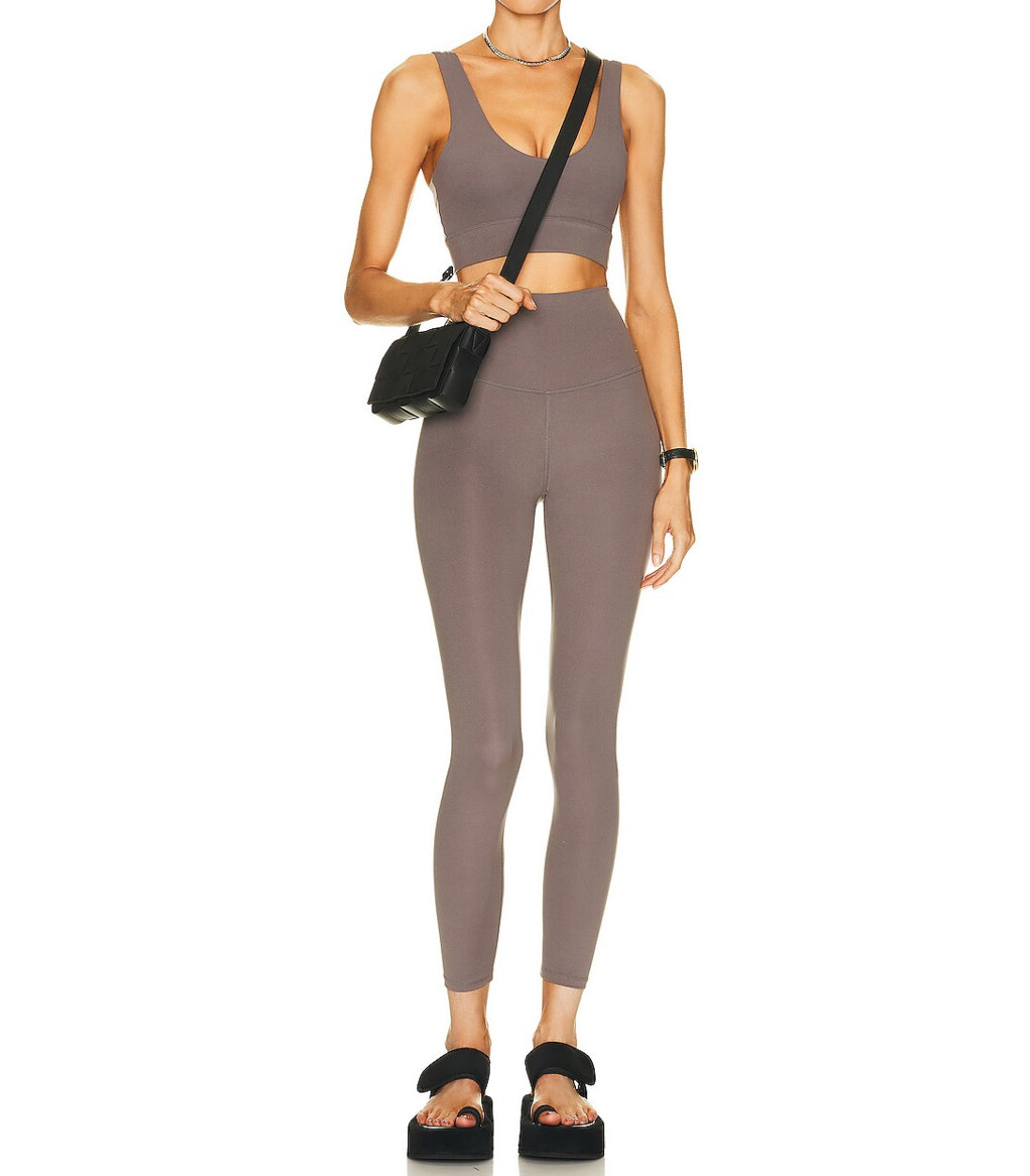 Varley Always Edwards Bra - Deep Charcoal
