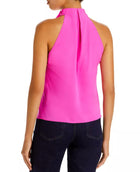 A.L.C. Erin Mock Neck Top - Hot Pink