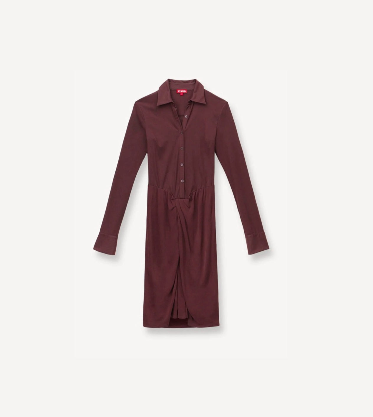 STAUD Brendan Dress - Bark