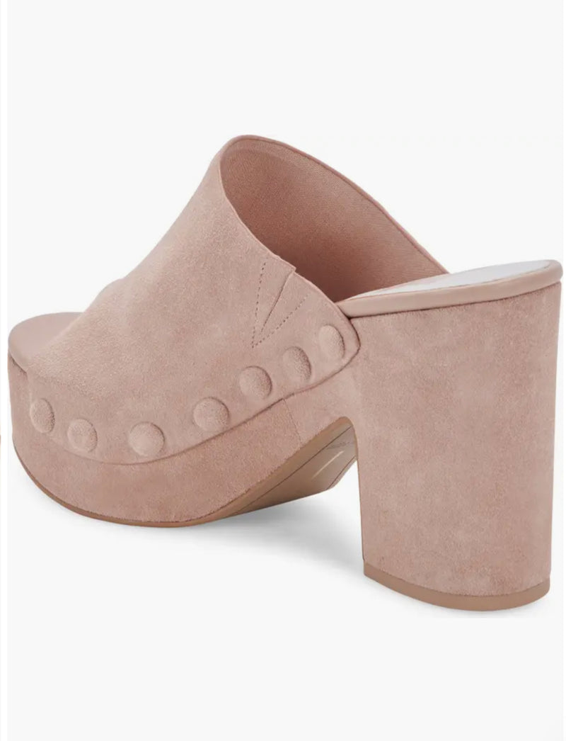 Dolce Vita Emol Platform Sandals - Blush Suede