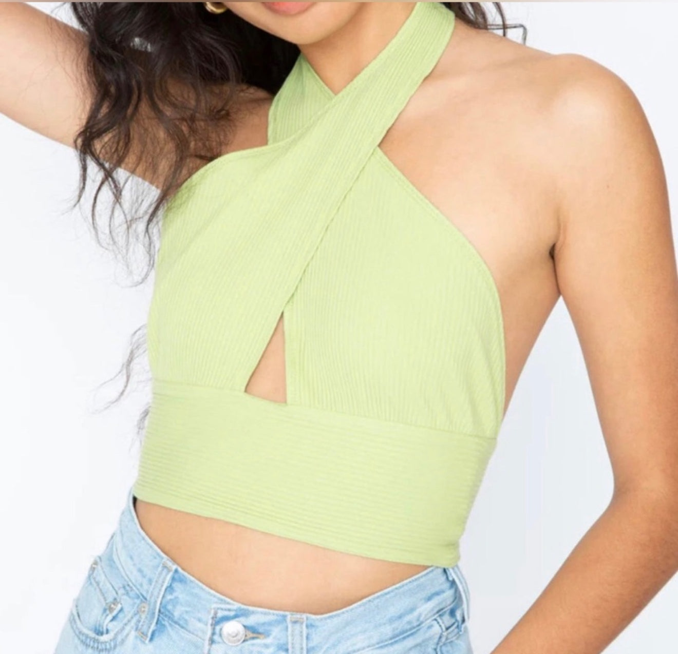 Callahan Knitwear Mimi Top - Basil