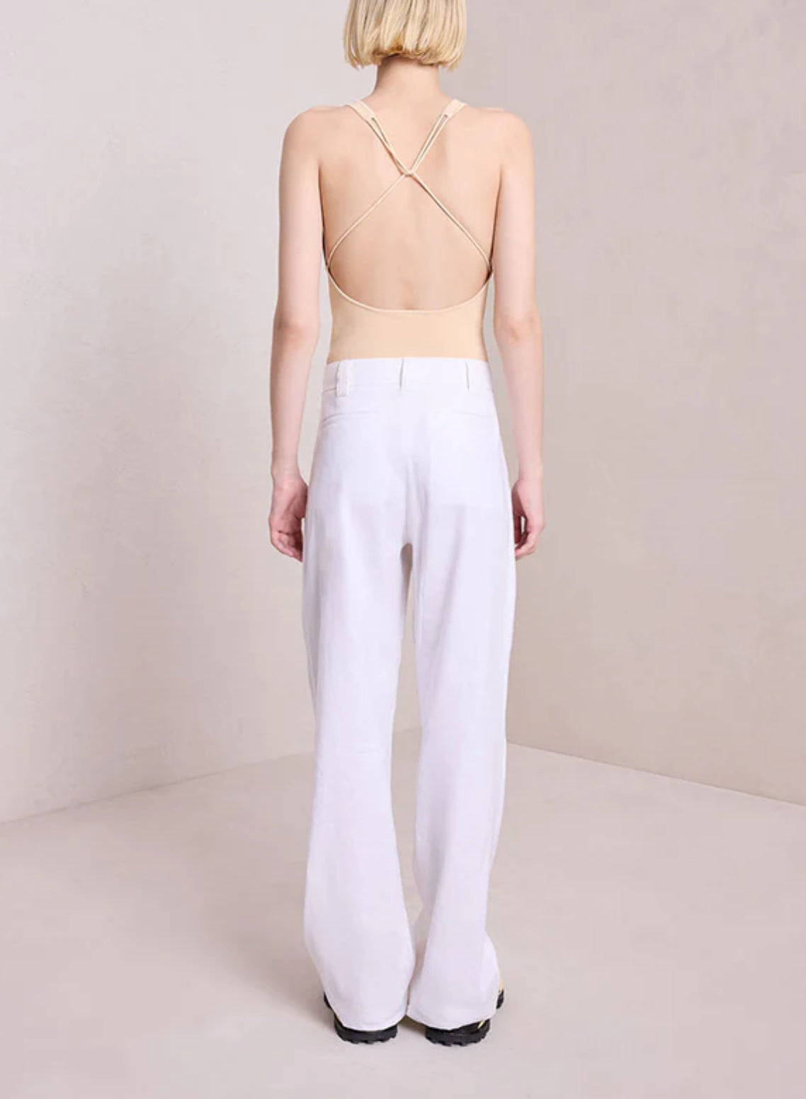 A.L.C Mateo Linen Pant - White