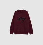Anine Bing Sydney Crew Sweater Signature - Zinfandel