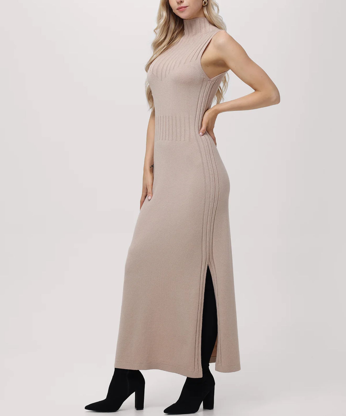 525 Aurora Dress - Light Taupe