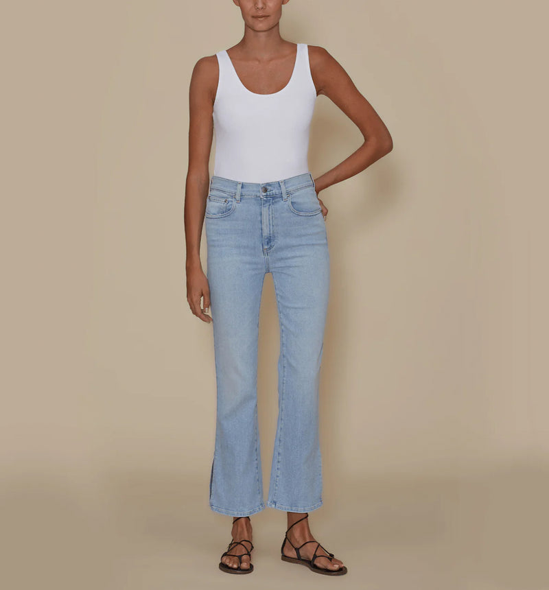 LE JEAN Stella Flare Crop - Ice Breaker