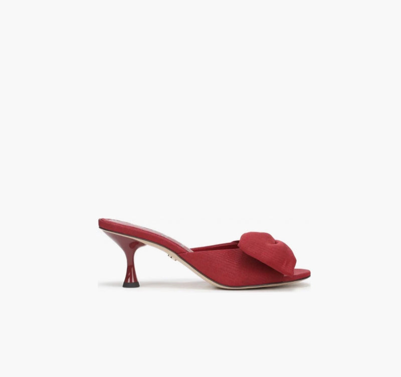 Sam Edelman Ragan Kitten Heel Sandal - Deep Scarlet