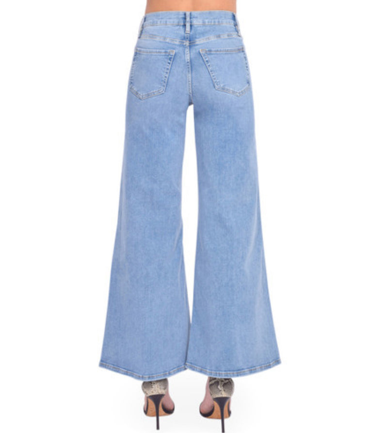 Frame Le Palazzo Crop Jeans - Colorado