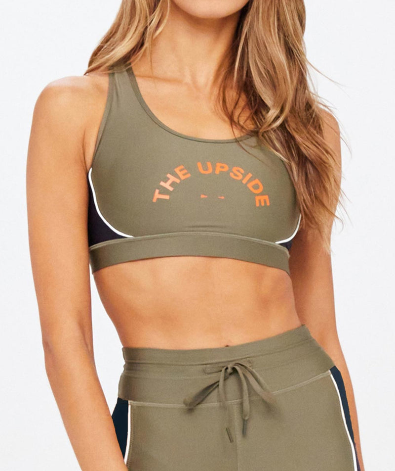 The Upside Track Georgia Bra - Olive