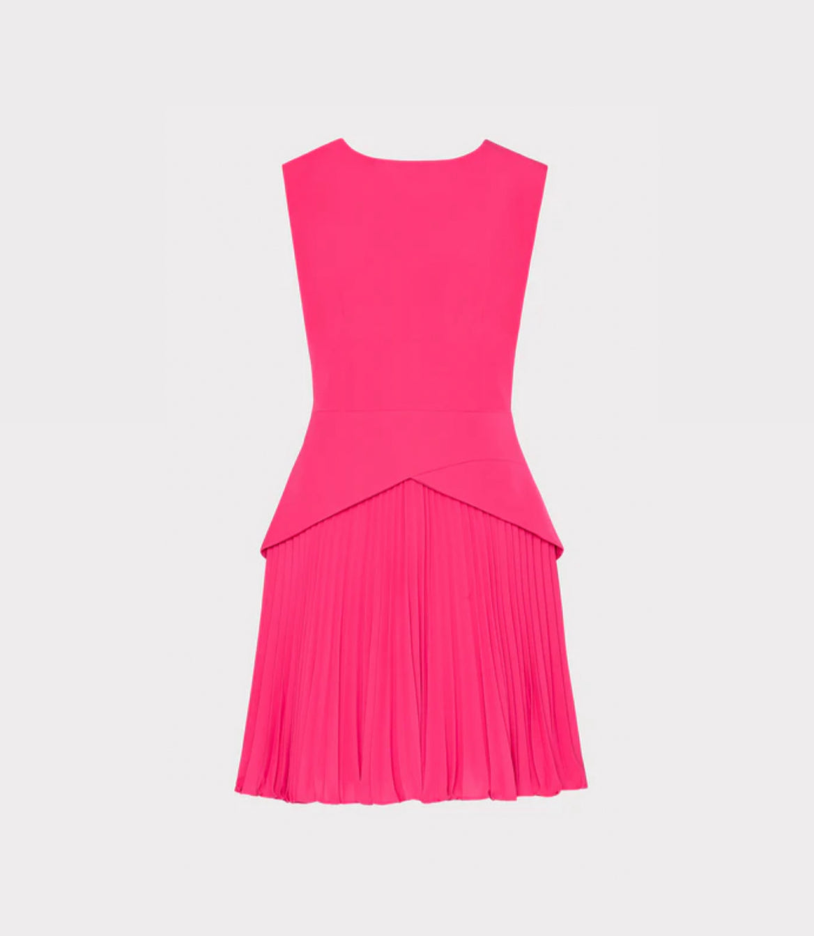 MILLY Haddy Pleated Mini Dress - Pink