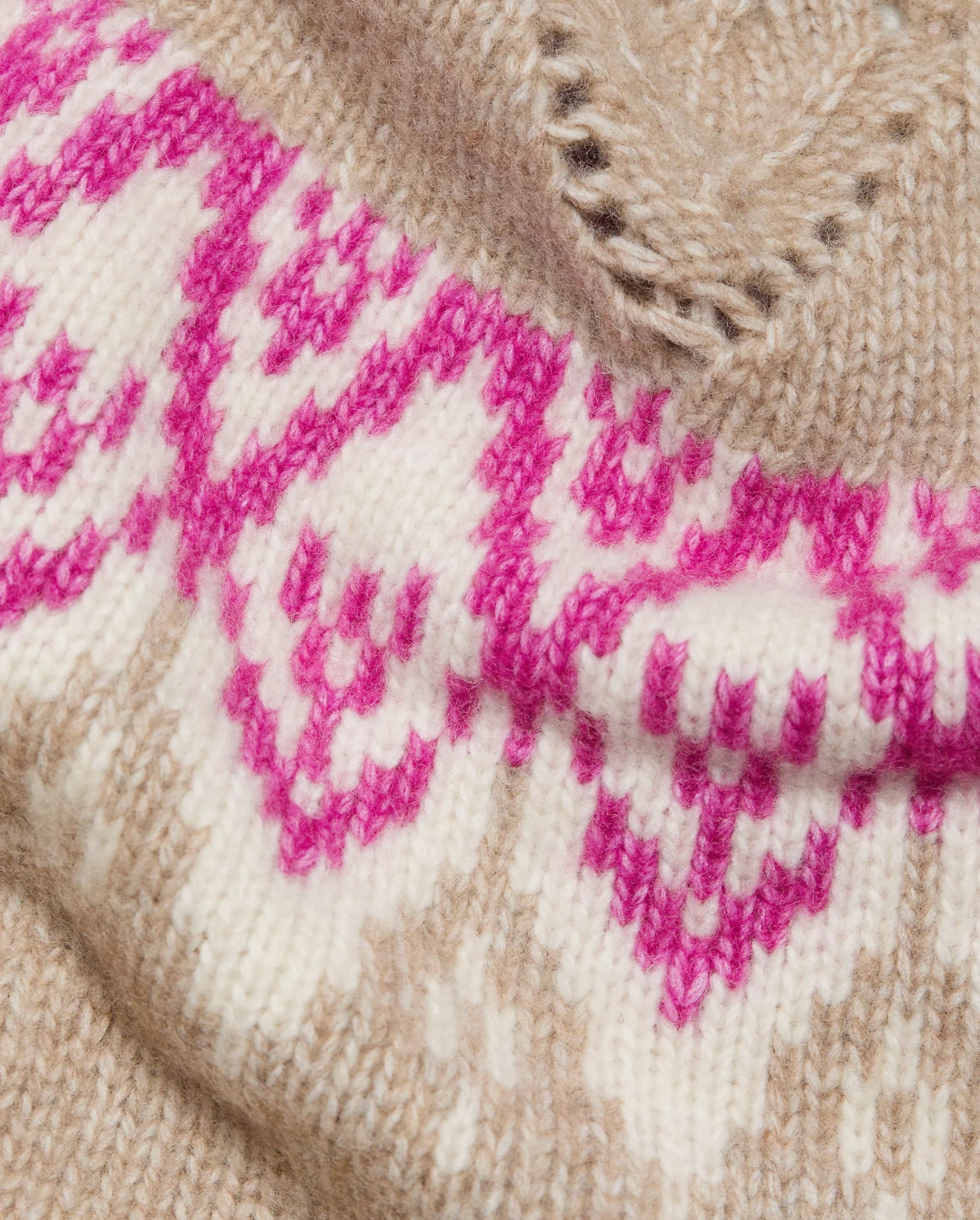 dh New York Hannah Pointelle Fair Isle-Inspired Sweater