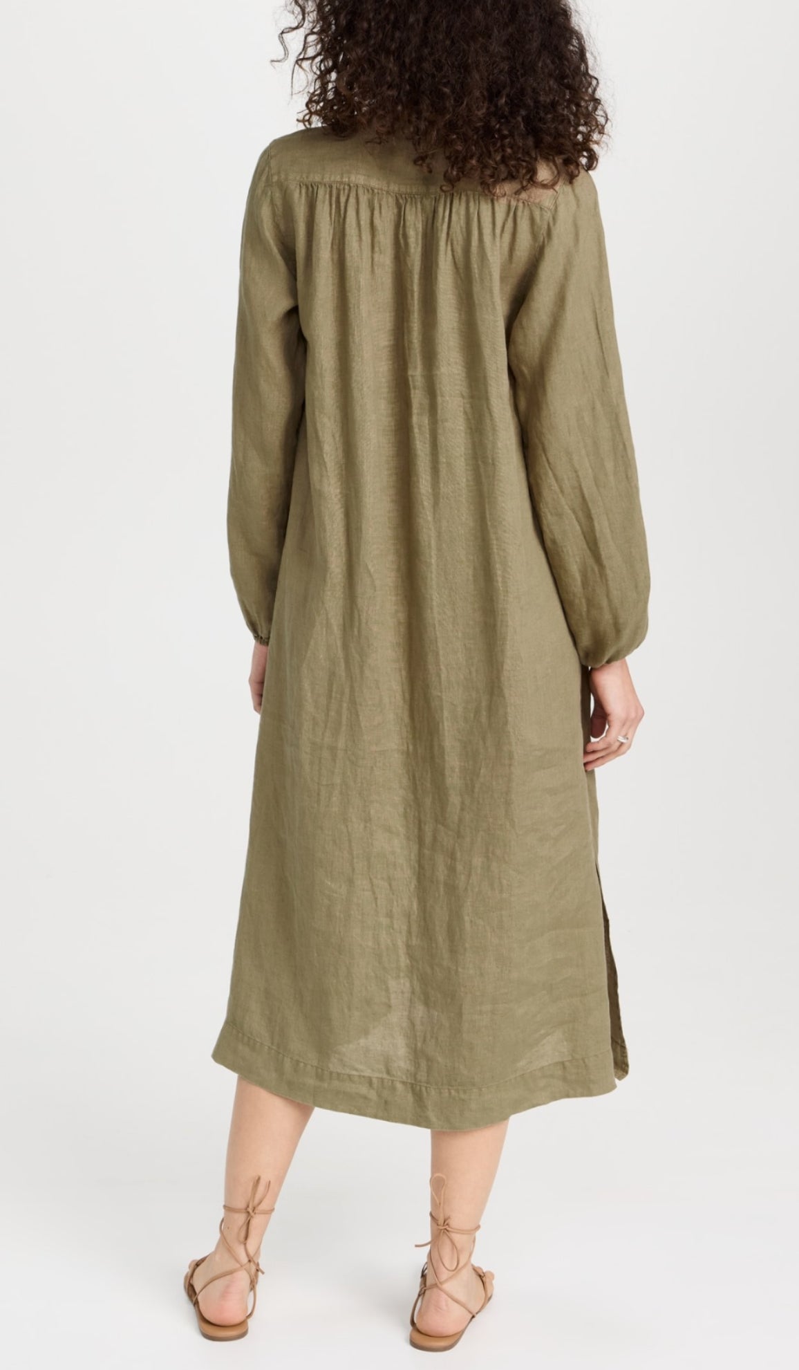 James Perse Lightweight Linen Dress - Cashew