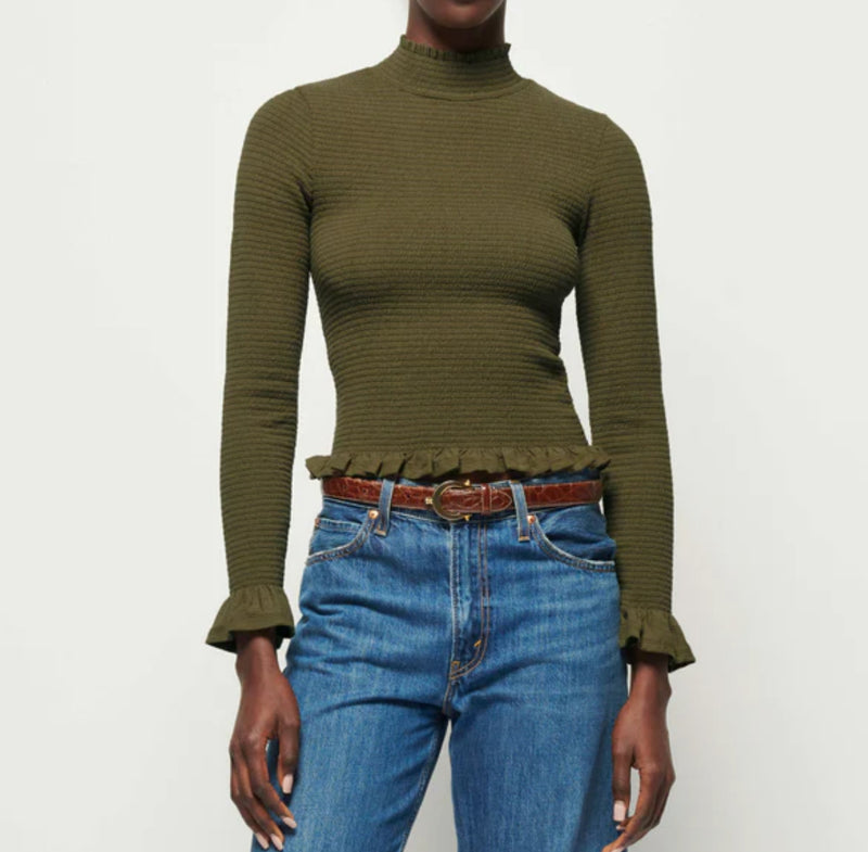 Nation Ltd Yael Open Back Turtleneck - Ozark